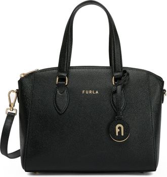Furla Minerva Leather Satchel in Nero at Nordstrom Rack