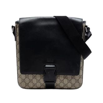 Gucci Pre-owned Messenger Bag - Dames - Pre-owned - Beige - Maat: ONE Size Leer