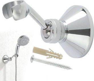 OEM Soporte De Pared Universal Con R&oacute;tula Giratoria De 360 Grados Para Cabezal De Ducha Ajustable