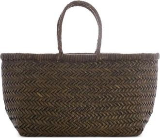 Dragon Diffusion Gevlochten Leren Shopper - Dames - Shoppers - Groen - ONE Size - Leer - Tassen
