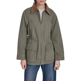 Levi's Cinched Barn Jacket in Olive Night at Nordstrom, Size X-Small