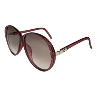 Dior Pre-owned Accessories, female, Red, Size: ONE SIZE Pre-owned Plastic Sunglasses