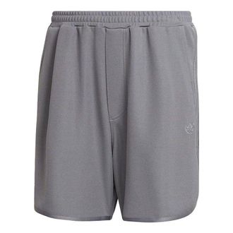 adidas Originals Trefoil Solid Athletic Shorts Grey HR6946