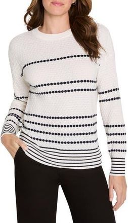 Nic+Zoe Circle Cotton & Cashmere Blend Sweater in Cream Multi at Nordstrom Rack, Size X-Small