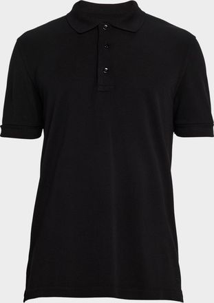 Tom Ford Mens Lyocell Pique Polo Shirt