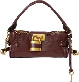 Chlo&eacute; Kleine Paddington Tas met Band - Dames - Handtassen - Bruin - ONE Size - Leer - Tassen