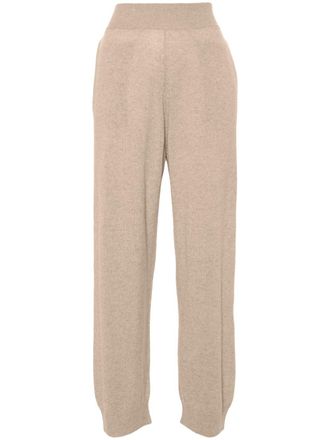 Stella McCartney Trainingsbroek van geregenereerd kasjmier - Beige