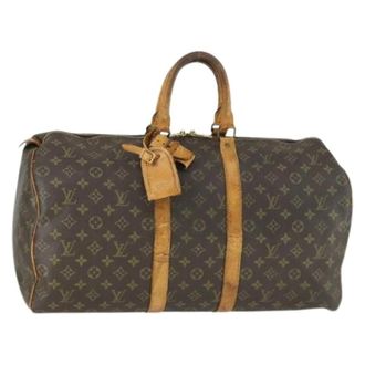 Louis Vuitton Pre-owned Weekend Bags, female, Brown, Size: ONE SIZE Pre-owned Weekend Bag