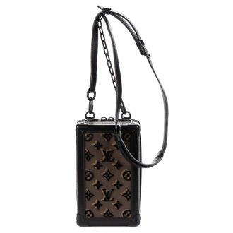Louis Vuitton Pre-owned Womens Ltd. Ed. Mesh Mini Soft Trunk Vertical Shoulder Bag - Brown - One Size