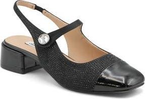 Charles by Charles David Zach Rhinestone Mary Jane Slingback Flat in Black at Nordstrom Rack, Size 9.5