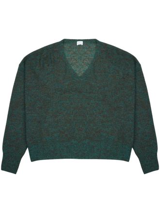 C.T. Plage Deep V-Neck Boxy Pullover Sweater