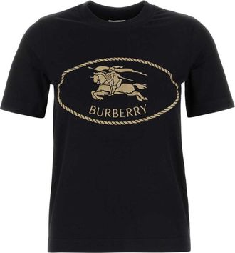 Burberry Black Cotton T-shirt