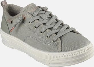 Skechers Womens Skechers Womens BOBS Copa 114640-OLV Olive Lace Up Shoes - Grey/Grey - Size: 6