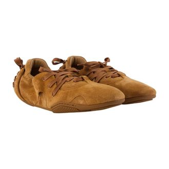 Acne Studios Mens Lace-Up Calfskin Sneaker Brown