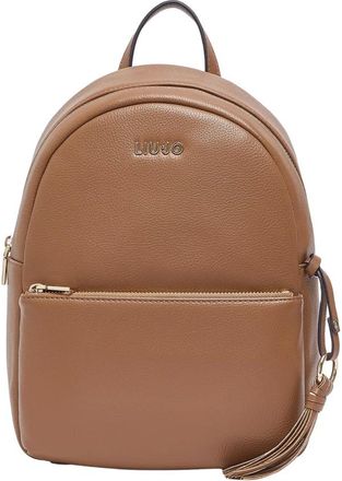 Liu Jo Backpacks, female, Brown, Size: ONE SIZE Zaino medio con charm