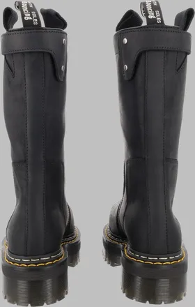 Dr. Martens Leather Platform Boots - Black