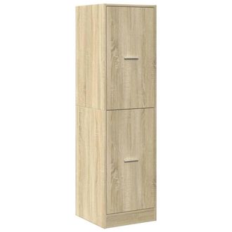Berkfield Home Elegant Apothecary Cabinet&not;Sonoma Oak 40x41x144.5 cm Engineered Wood in Light Sand
