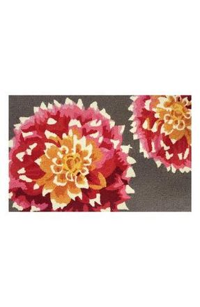 R16 Home Heirloom Dahlia Doormat in Grey Multi at Nordstrom Rack, Size 2Ft 4In X 3Ft 9In