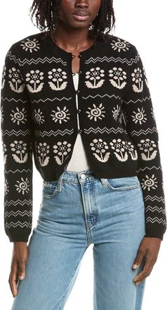 Isla Evelyn Floral Motif Cashmere Cardigan