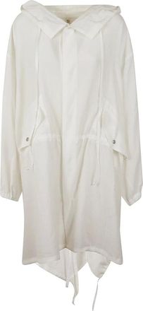 Yohji Yamamoto Mujer, Abrigos, Blanco, Talla: M