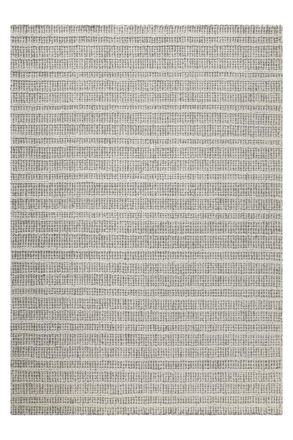 Wecon Home Alfombra gris y crudo dise&ntilde;o tuftado a mano en relieve 300x400