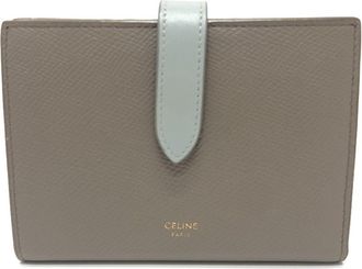 Celine Gray Leather Wallet (Bi-Fold) (Pre-Owned)