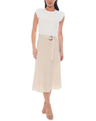 Tash + Sophie Extended Shoulder Twofer Dress