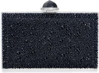 Judith Leiber Skylar Clutch in Silver Jet at Nordstrom
