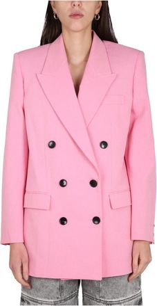 Isabel Marant Nevim Blazer - Dames - Blazers - Roze - S - Katoen - Jassen