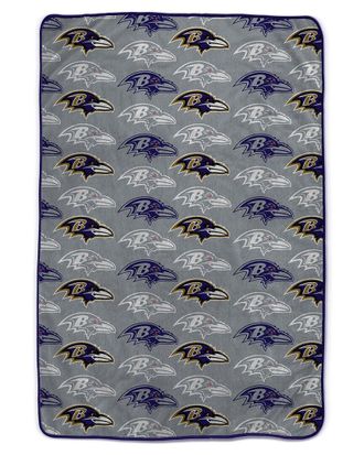 Pegasus Sports Baltimore Ravens Nfl Team Logomania Oversized Fleece Blanket