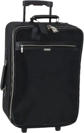 Ferragamo Pre-owned Weekend Bags, female, Black, Size: ONE SIZE Pre-owned Canvas Travel Bag