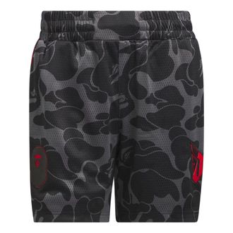 adidas x BAPE Dame 9 Basketball Shorts Asia Sizing Grey JF1153