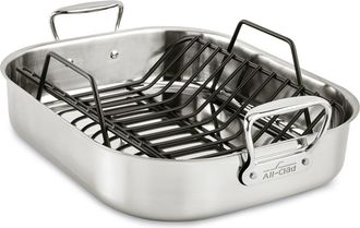All-Clad Large Stainless Steel Roasting Pan & Roaster Rack at Nordstrom