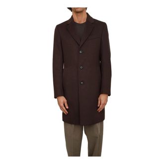 HUGO BOSS Heren, Mantels, Bruin, Maat: XL Wol