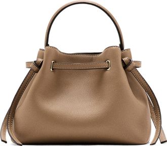 Mango Faux Leather Bucket Bag in Medium Brown at Nordstrom