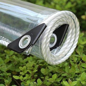 OEM Lona Transparente, Lona De Pvc Transparente, 0,35 Mm, 1,4 X 1,9 M, Resistente Al Desgarro, Para Camping, Invernadero, Coches, Patio Y Pabell&oacute;n