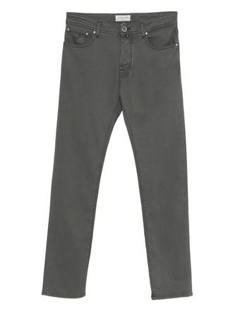 Jacob Cohen button-fly stretch-cotton pants - men - Cotton/Spandex/Elastane/Modal - 36 - Grey