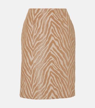 Tove Elia cotton-blend jacquard pencil skirt