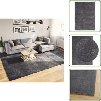 vidaXL Tappeto per soggiorno - vidaXL Tappeto Pelo Corto HUARTE Morbido Lavabile Antracite 240x340 cm - Tappeto per camera da letto