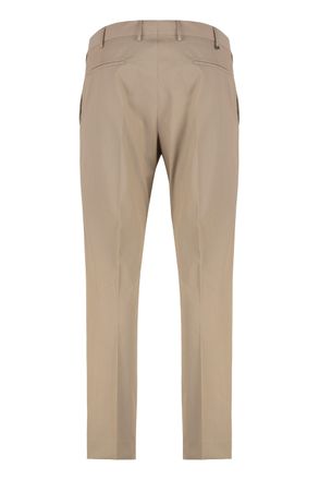Pantaloni Torino Mens Slim Fit Trousers Beige Silk Chinos