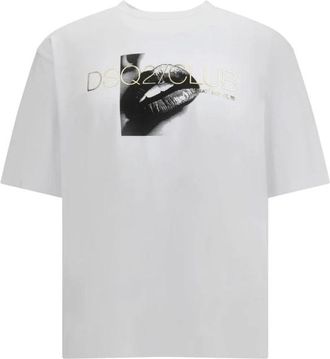 Dsquared2 Urban Spirit Katoenen T-shirt - Heren - T-shirts - Wit - L - Katoen - Tops
