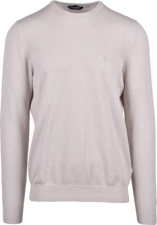 Harmont & Blaine Beige Cotton Crewneck Sweater