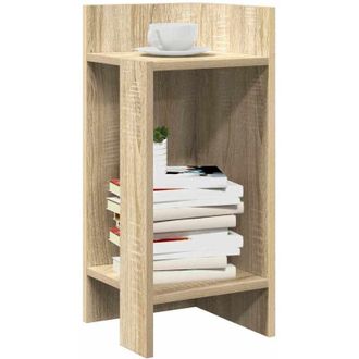vidaXL Mesas Auxiliares 2 Uds Con Estante Roble Sonoma 25,5x27x60 Cm Vidaxl