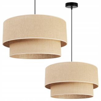 OEM L&aacute;mpara Colgante, L&aacute;mpara De Techo, Pantalla 45cm, Yute
