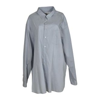Maison Margiela Shirts, female, Blue, Size: M Striped Shirt