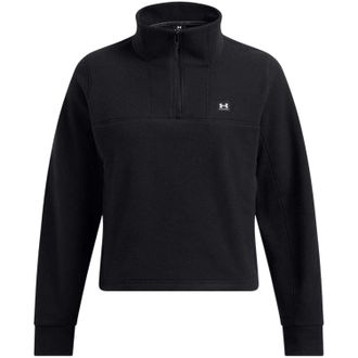 Under Armour Dames Expanse Zip Neck Langsleeve Sweatshirt (Zwart)