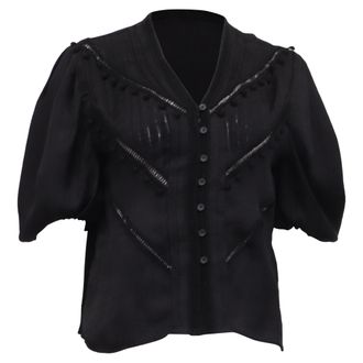 Iro Iro Poyra Blouse in Black Viscose