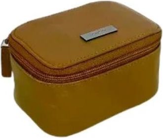 Gucci Pre-owned Portagioie Mini Leren Sieradendoos - Dames - Vintage Accessoires - Bruin - ONE Size - Leer - Vintage