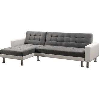 Habitat et Jardin Habitat Et Jardin - Divano ad angolo convertibile e reversibile Theo Theo - 4 posti - Bianco e Grigio