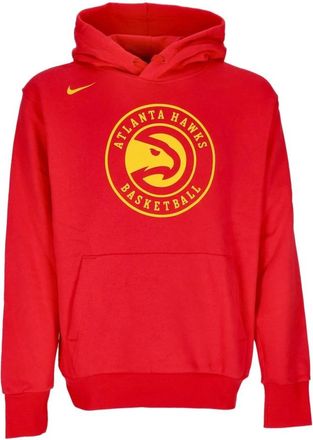 Nike Atlanta Hawks Basketball Hoodie - Heren - Sportshirts - Rood - XS - Katoen - Fitness